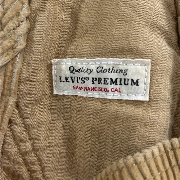 Levi's Brown Corduroy Overalls - Picture 3 of 6